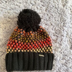 Prana Multicolor Knit Pom-Pom Beanie